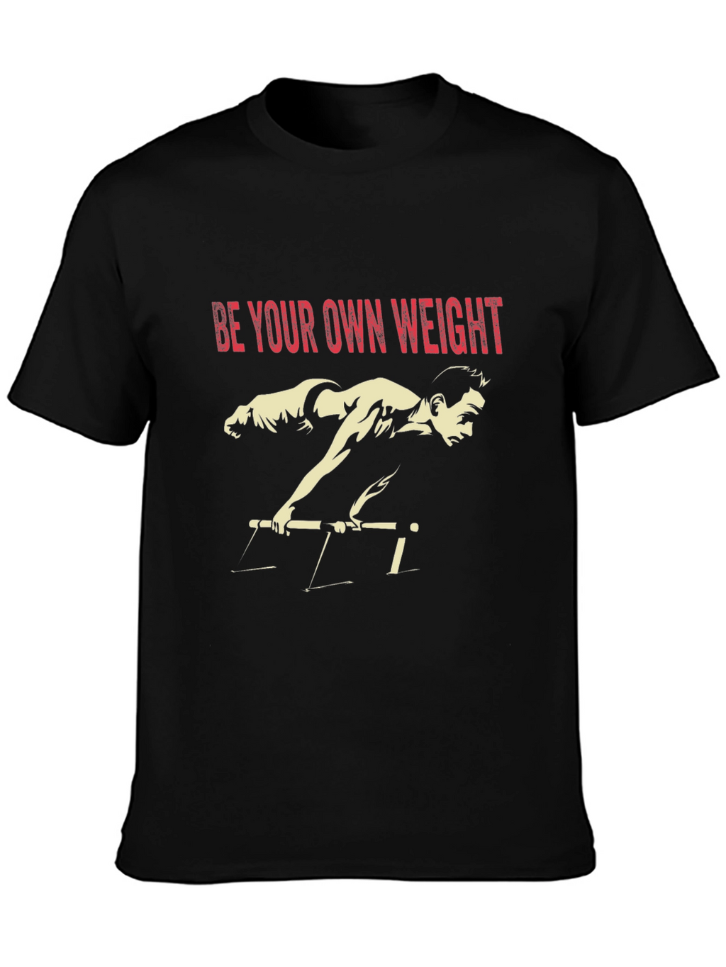 Be Your Own Weight Black Graphic Tee