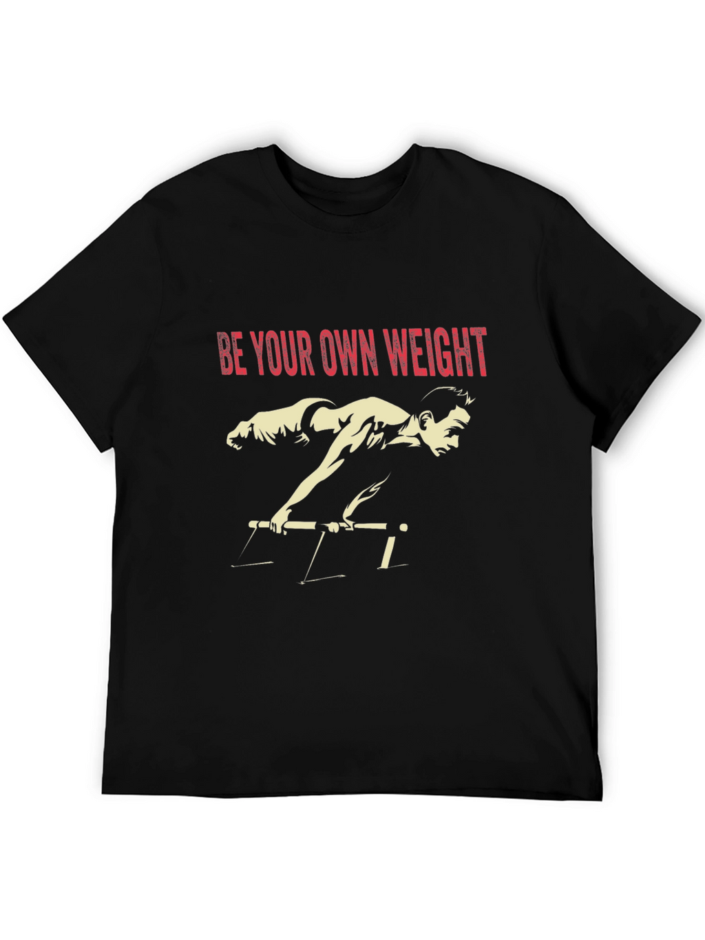 Be Your Own Weight Black Graphic Tee