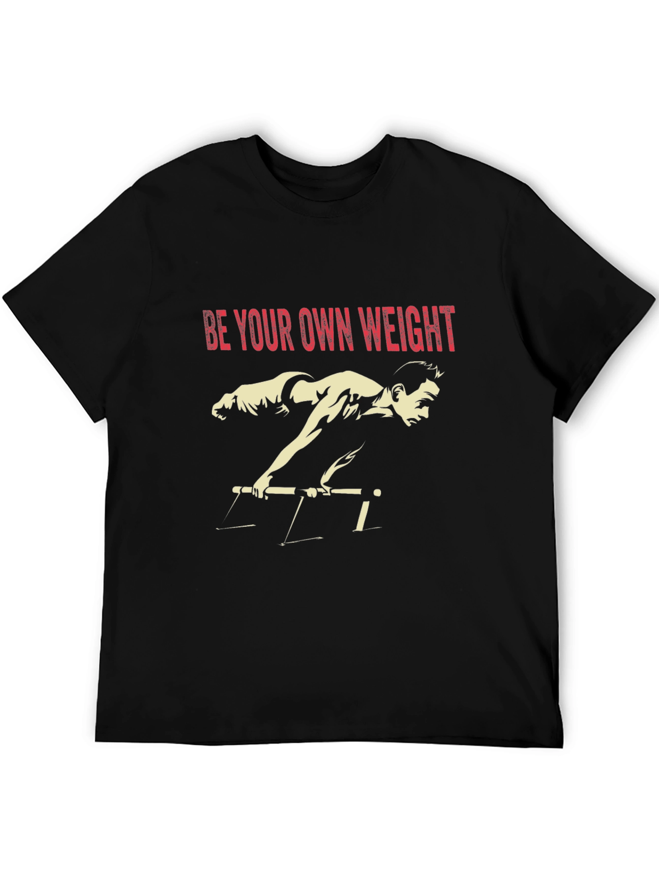 Be Your Own Weight Black Graphic Tee