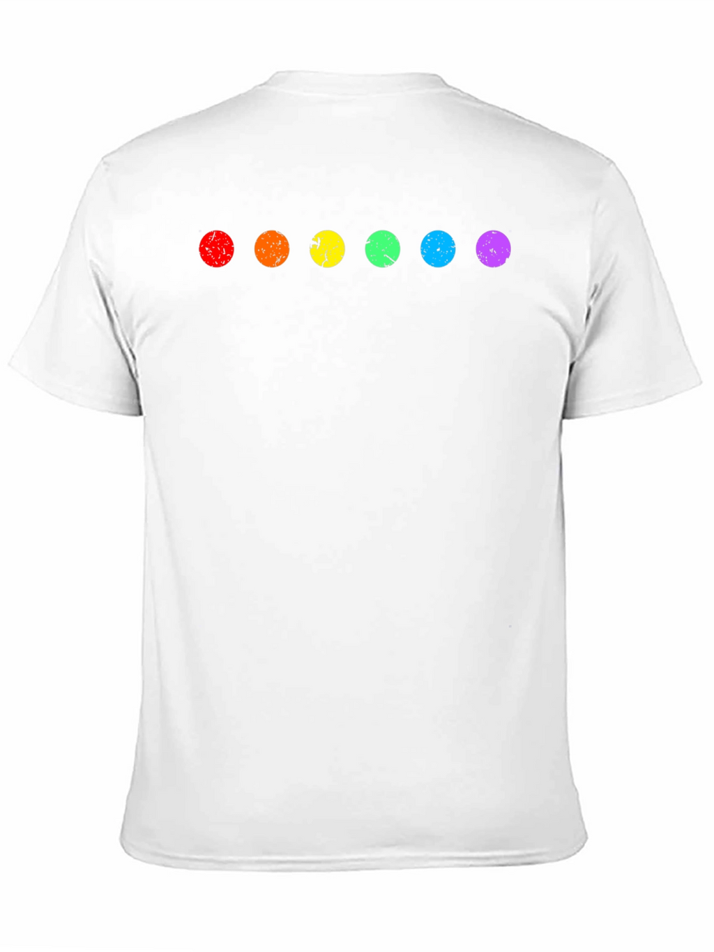 Rainbow Dot Graphic Tee - Soft Cotton Blend