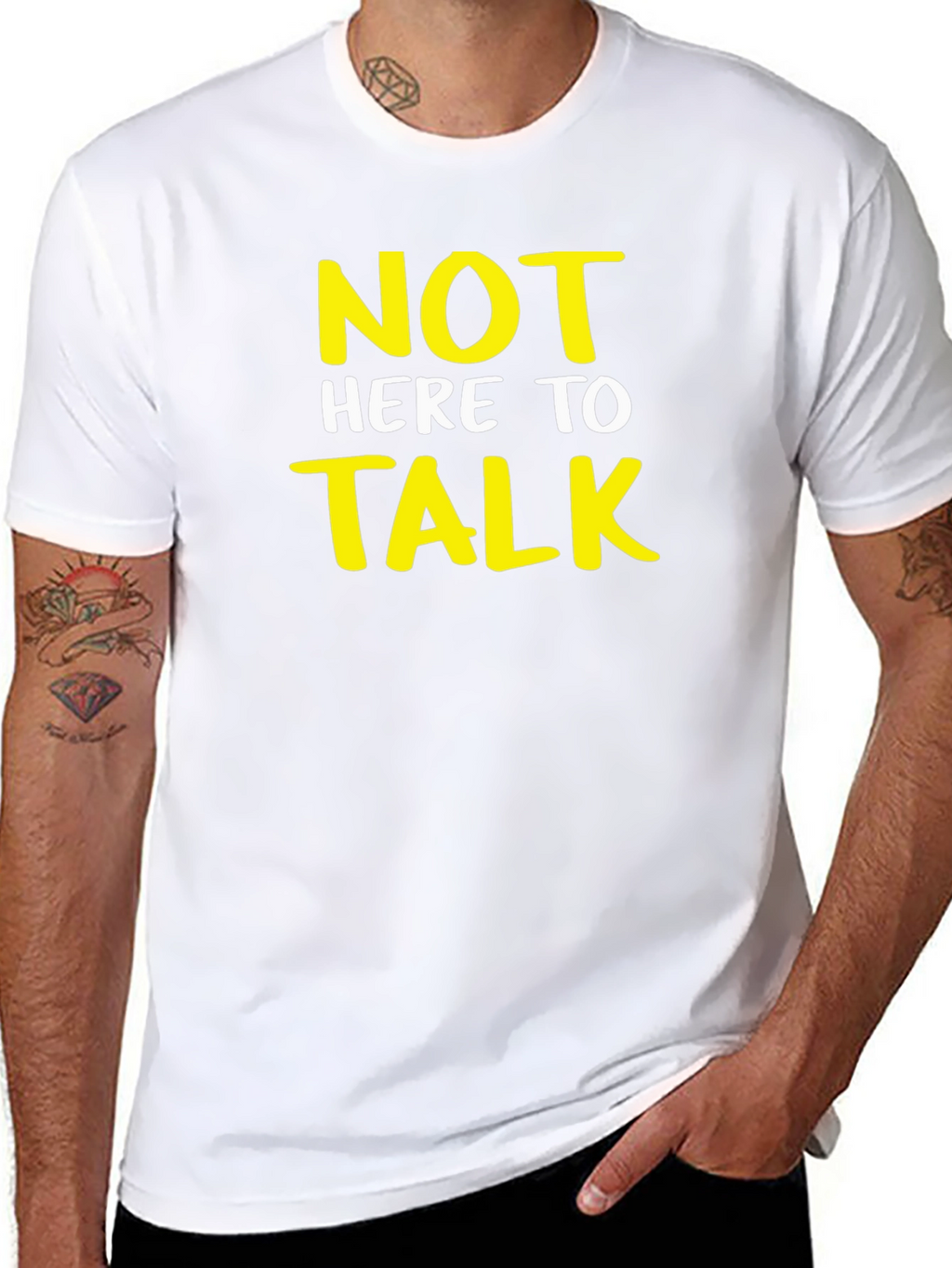 Not Here to Talk Graphic T-Shirt