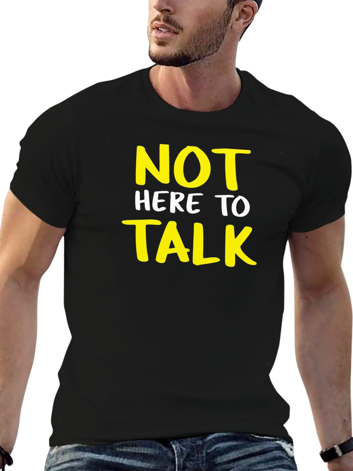 Not Here to Talk Graphic T-Shirt