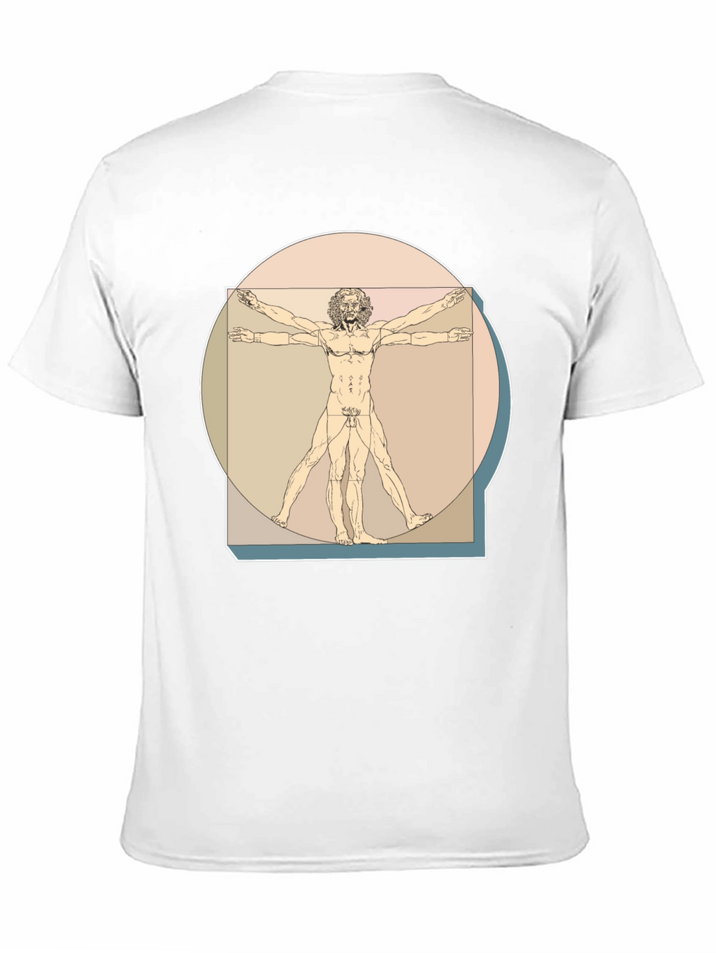 Vitruvian Man Graphic Tee - Classic Art T-Shirt