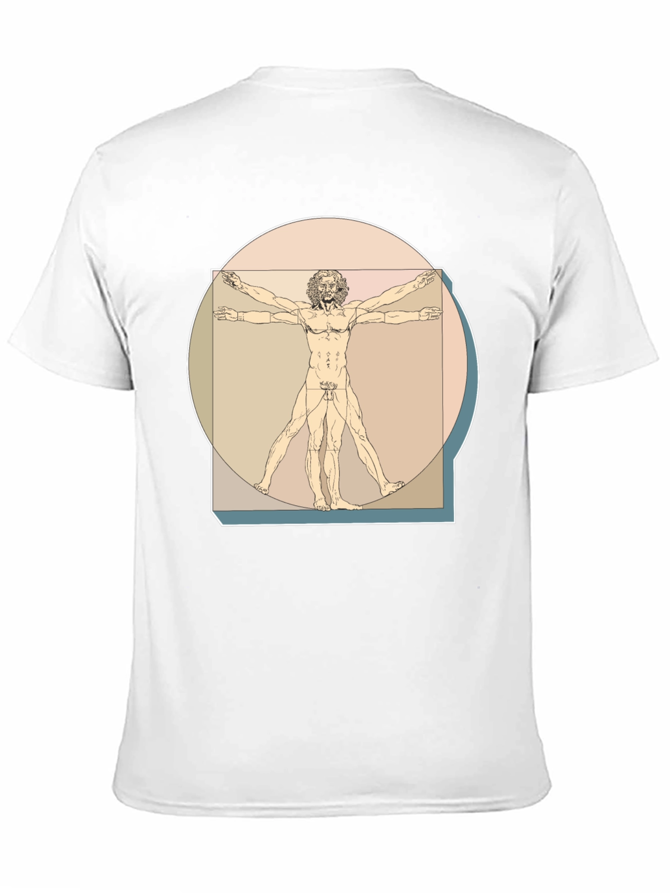 Vitruvian Man Graphic Tee - Classic Art T-Shirt