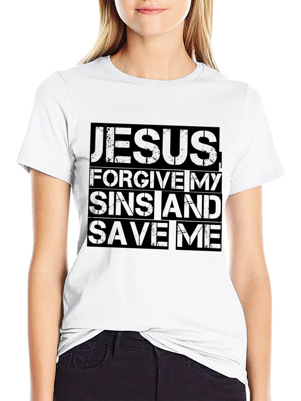 Jesus Forgive Me T-Shirt - Black Religious Tee