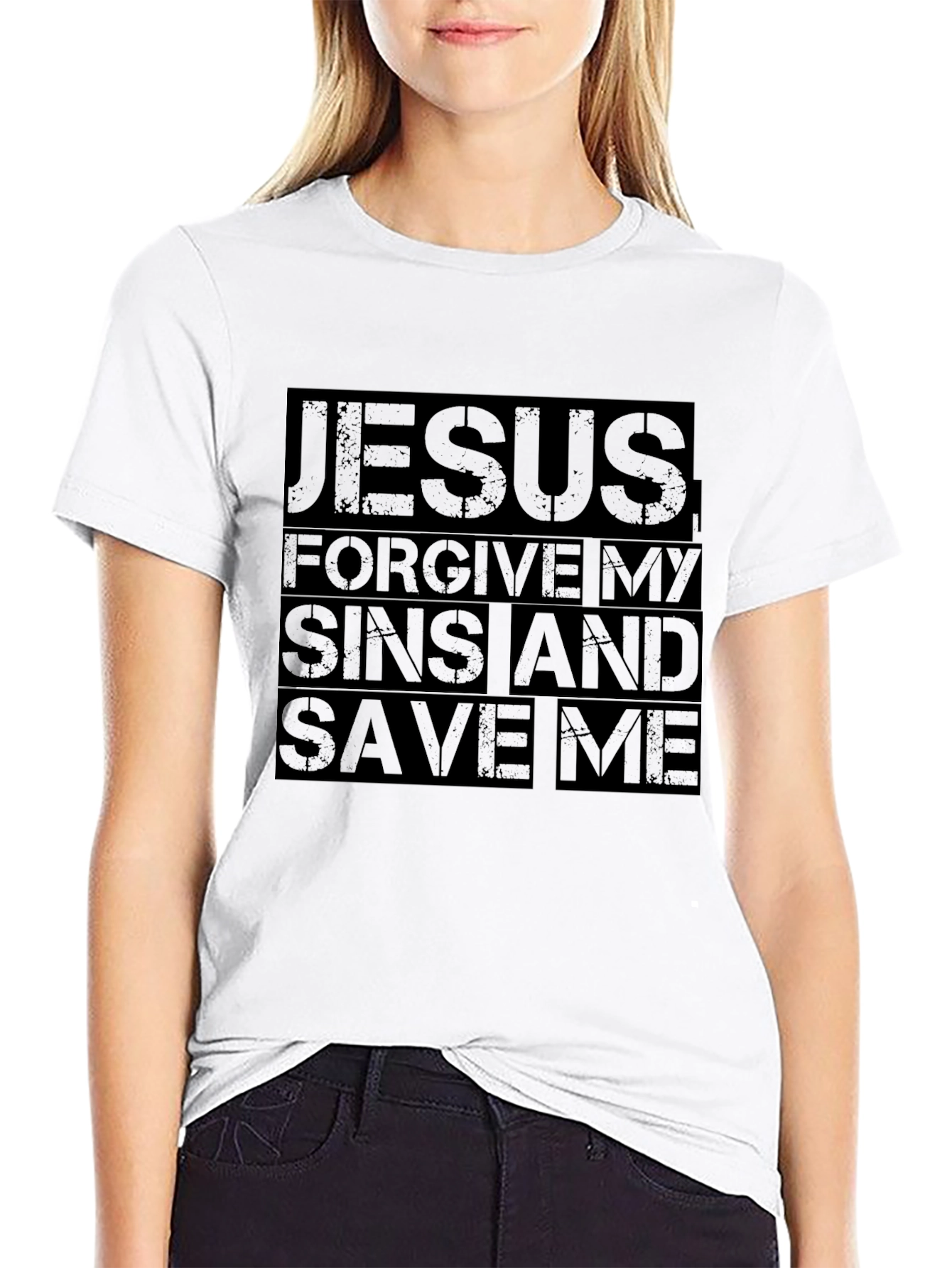 Jesus Forgive Me T-Shirt - Black Religious Tee