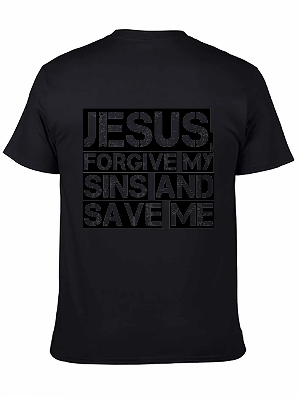 Jesus Forgive Me T-Shirt - Black Religious Tee