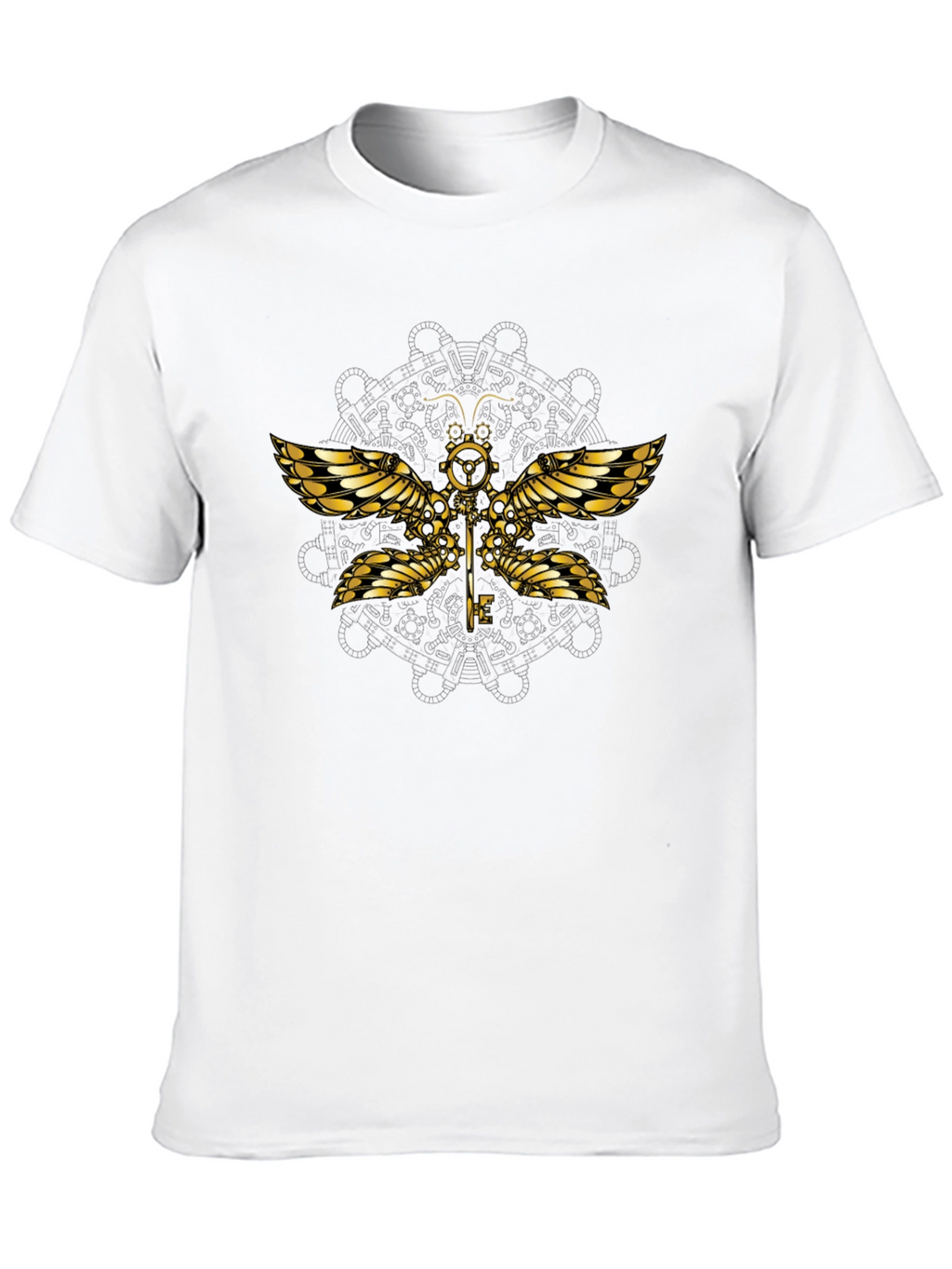 Steampunk Dragonfly Graphic T-Shirt - Unique Design