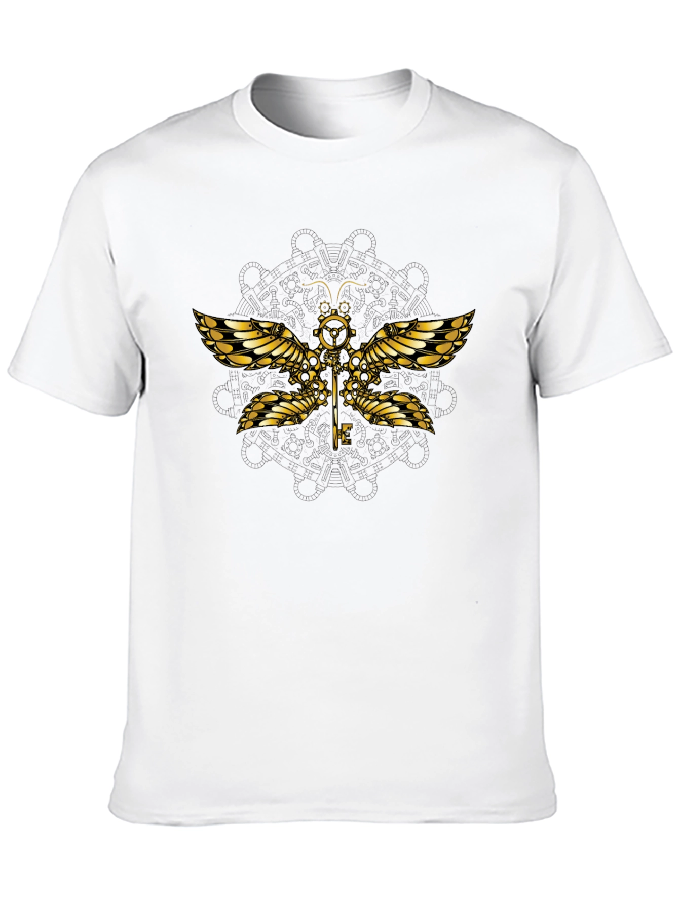 Steampunk Dragonfly Graphic T-Shirt - Unique Design