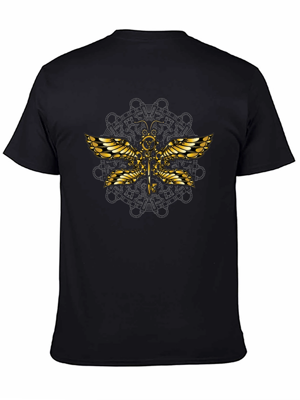 Steampunk Dragonfly Graphic T-Shirt - Unique Design