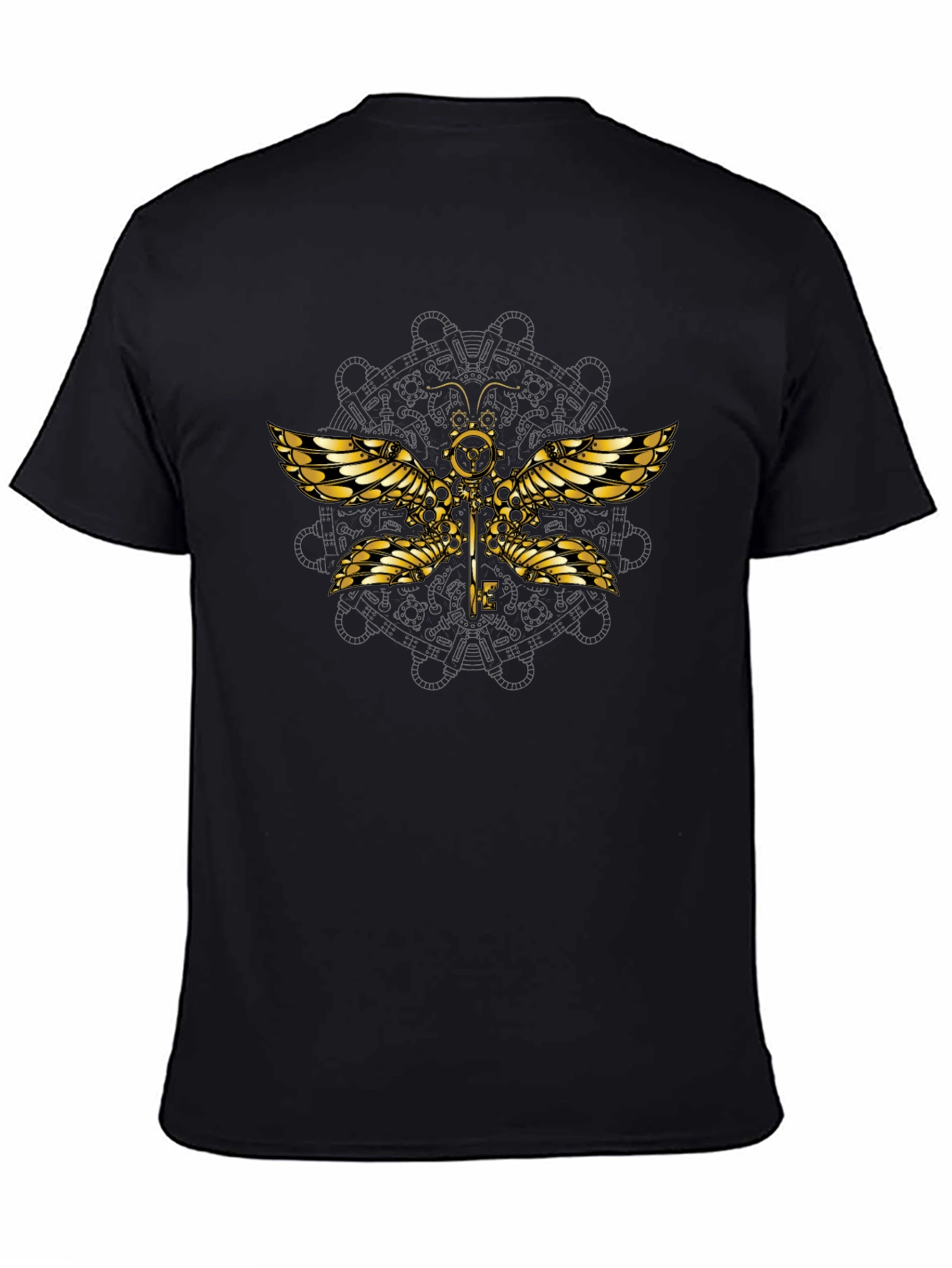 Steampunk Dragonfly Graphic T-Shirt - Unique Design