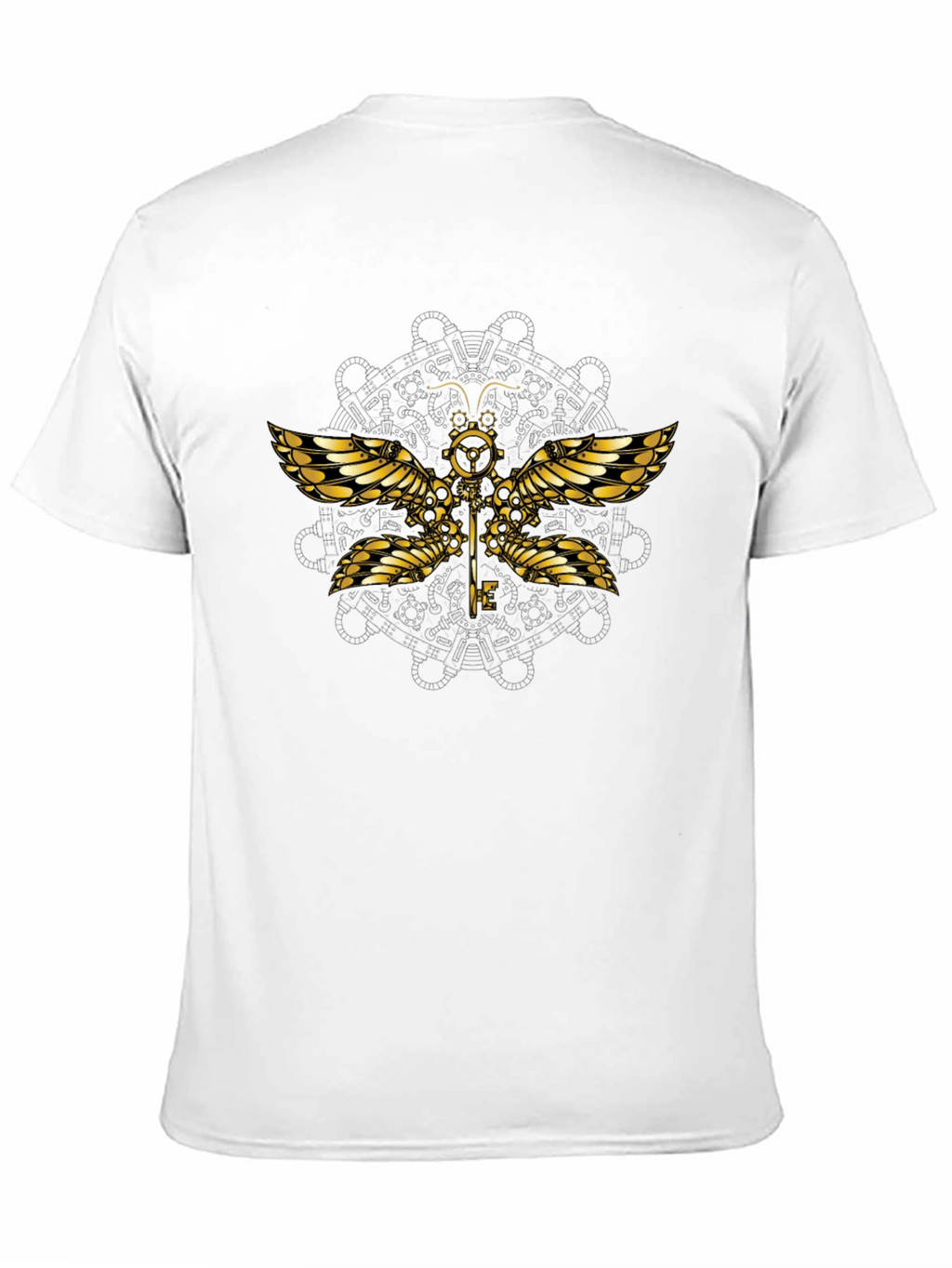 Steampunk Dragonfly Graphic T-Shirt - Unique Design