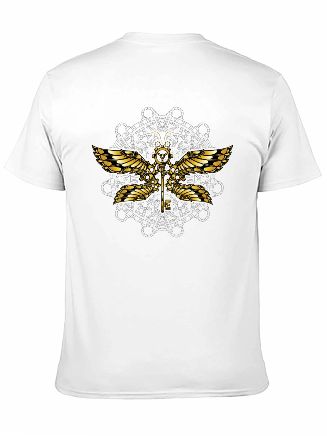 Steampunk Dragonfly Graphic T-Shirt - Unique Design