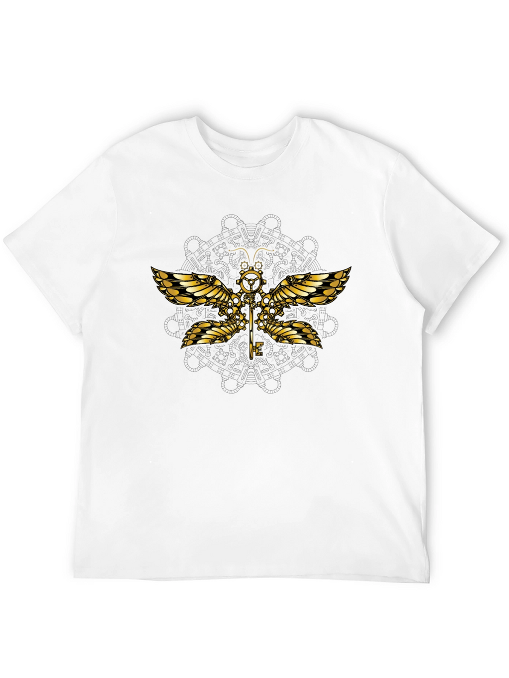 Steampunk Dragonfly Graphic T-Shirt - Unique Design