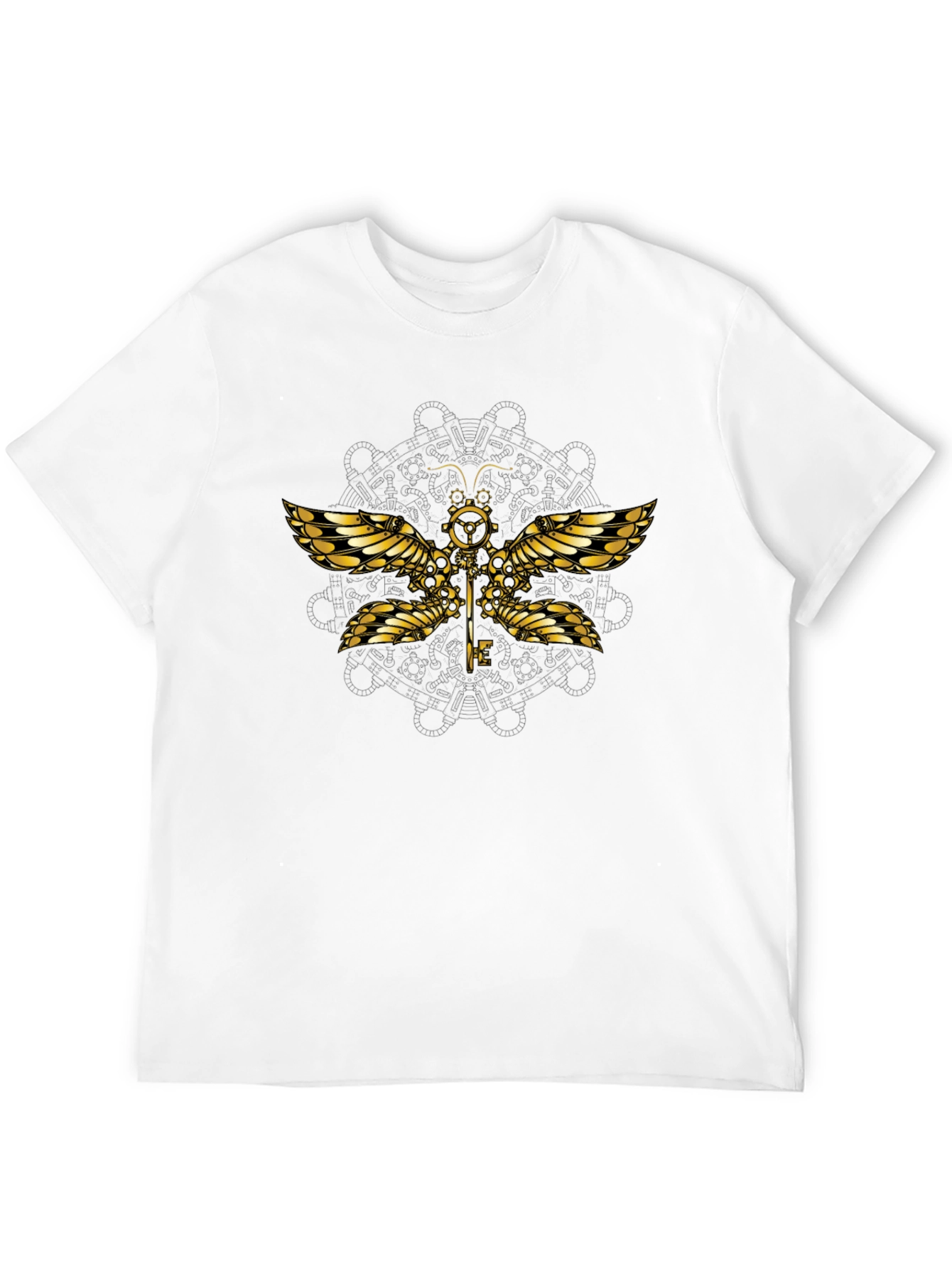 Steampunk Dragonfly Graphic T-Shirt - Unique Design