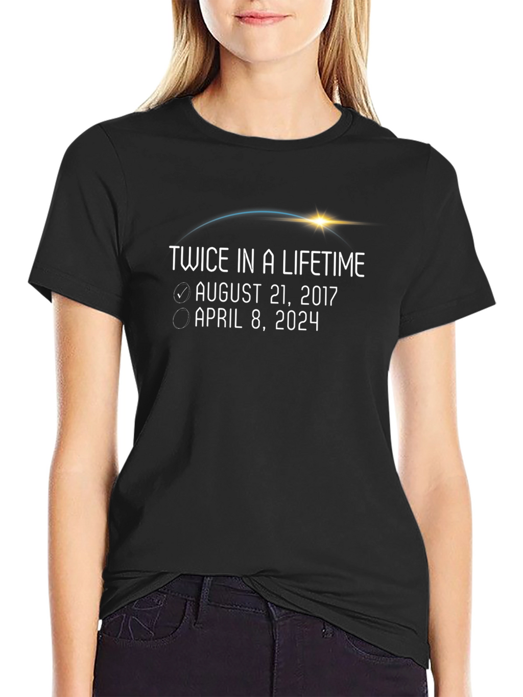 Twice in a Lifetime Eclipse Dates T-Shirt