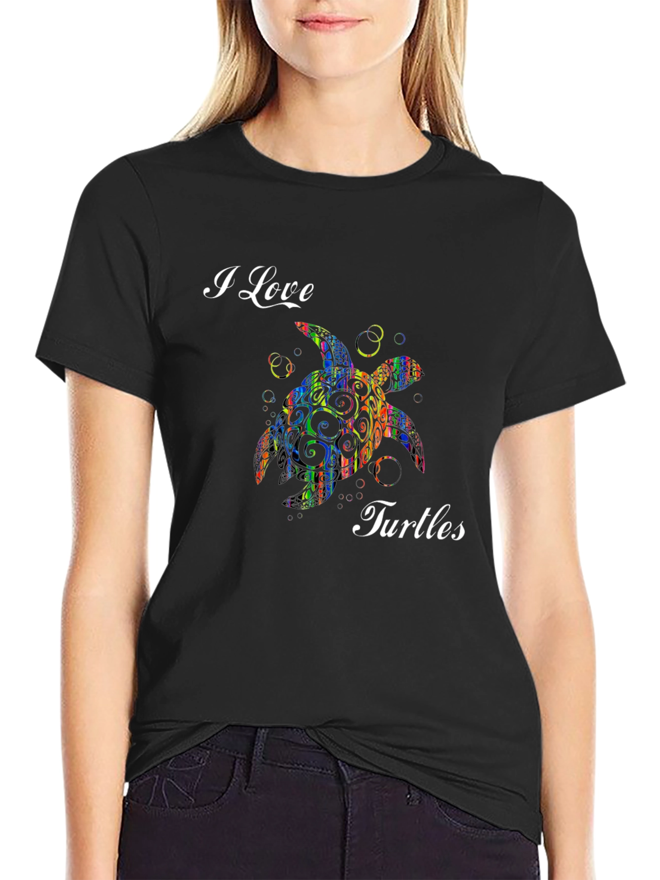I Love Turtles Graphic Tee