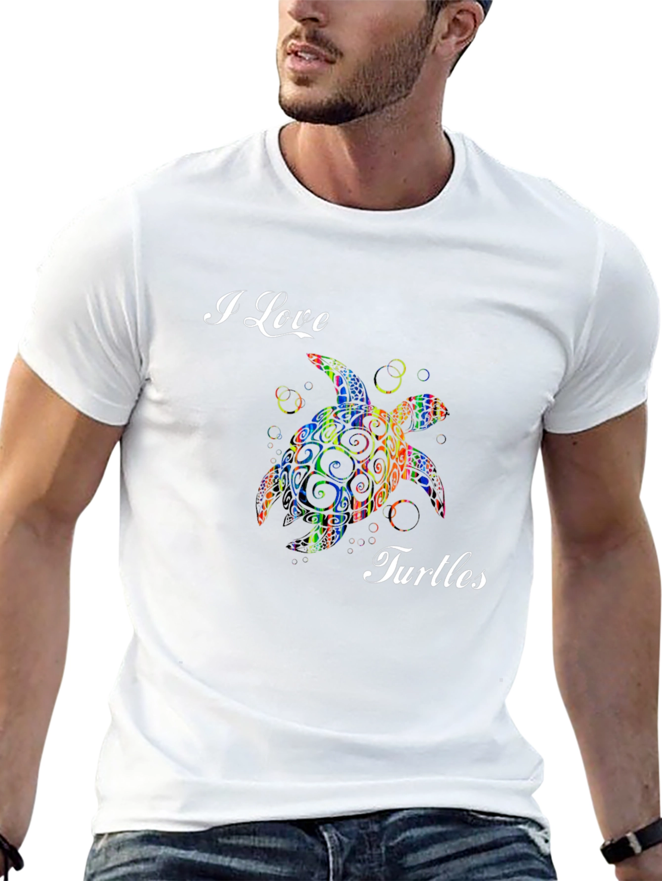 I Love Turtles Graphic Tee
