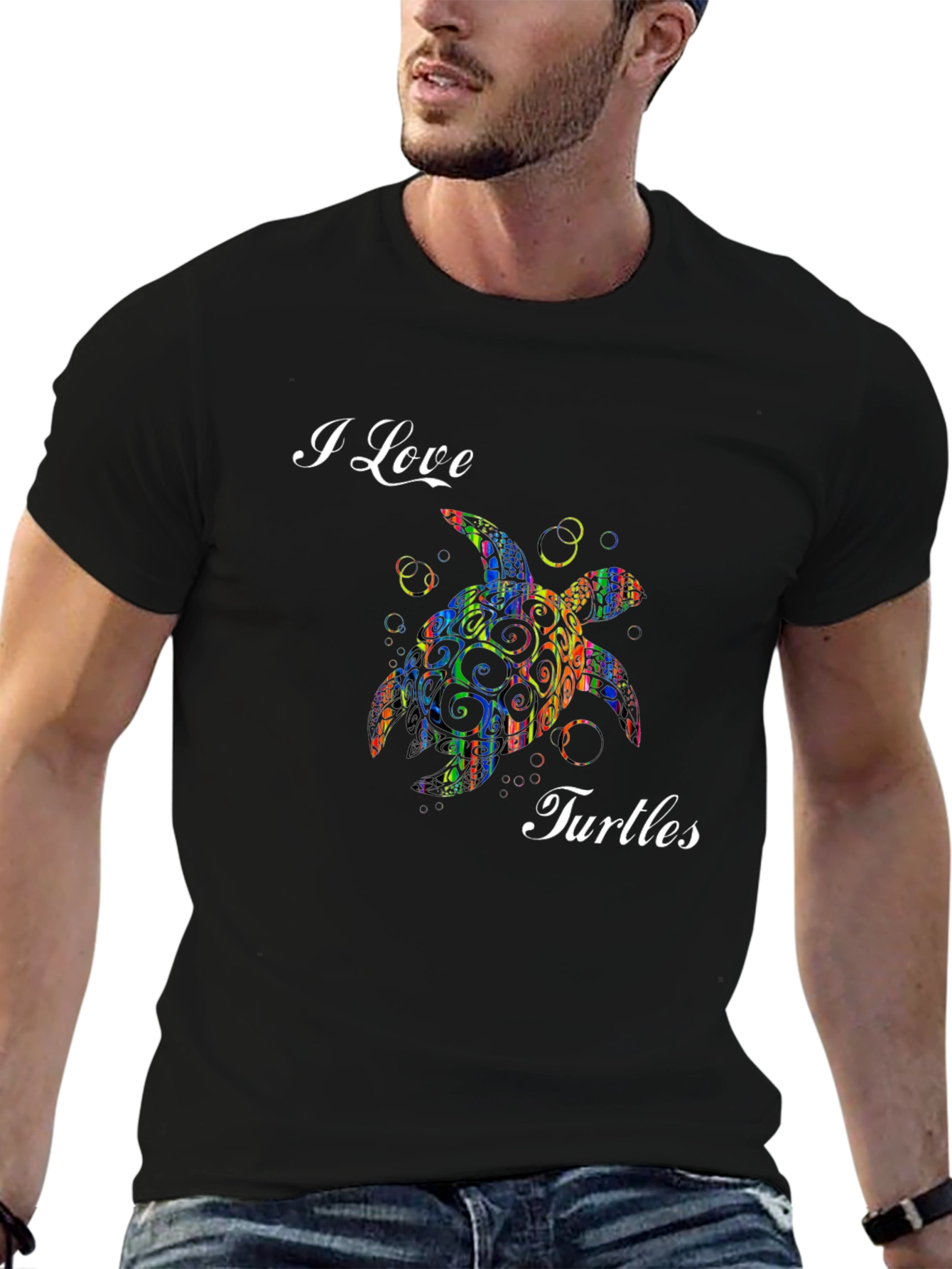 I Love Turtles Graphic Tee