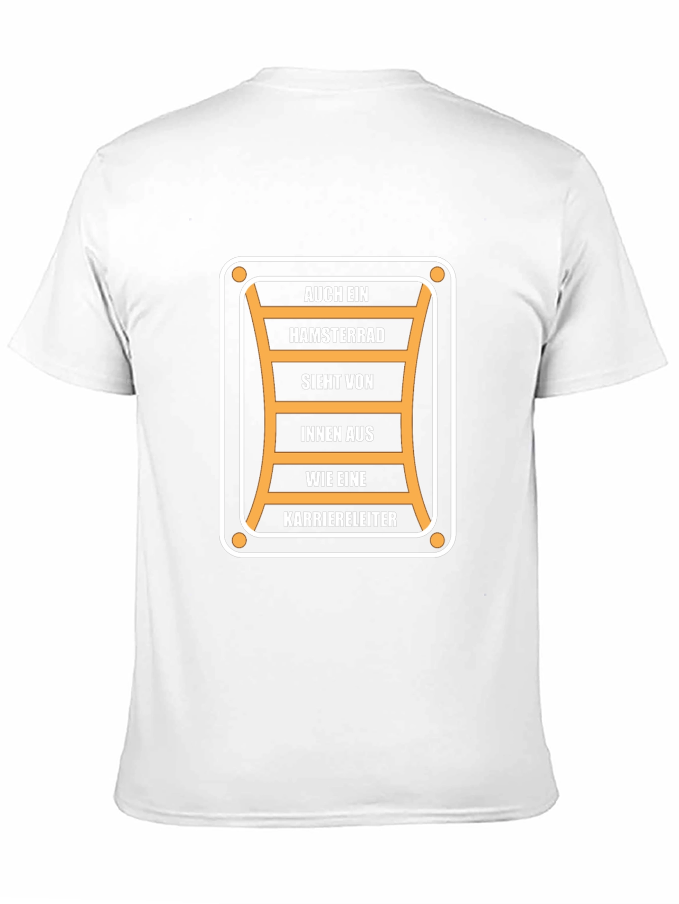 Humorous Career Ladder T-Shirt - Black