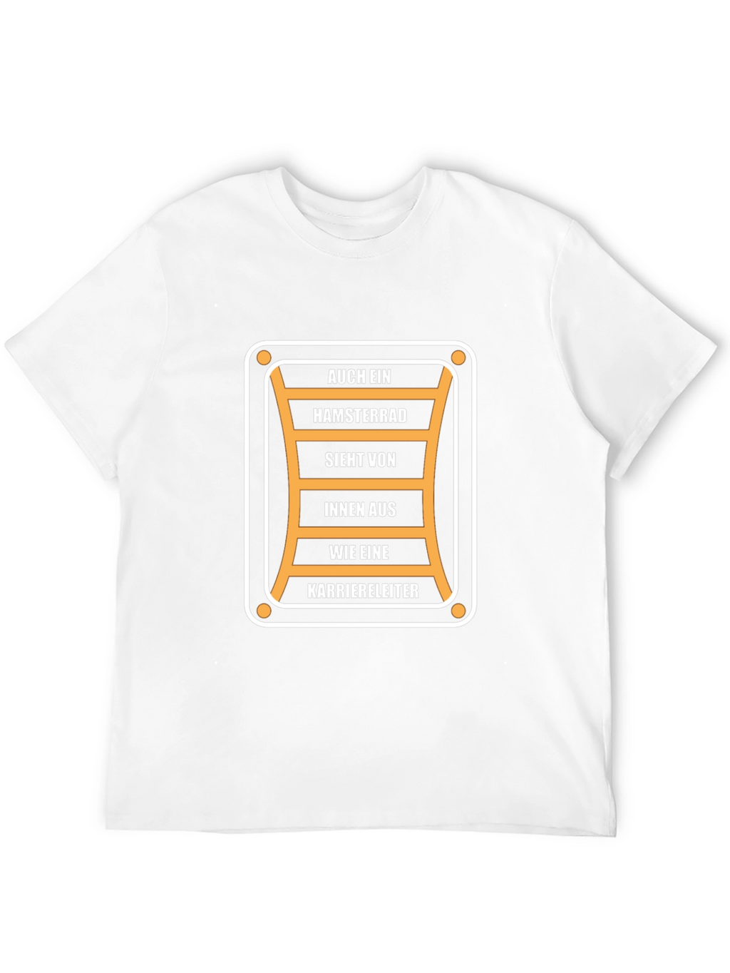 Humorous Career Ladder T-Shirt - Black