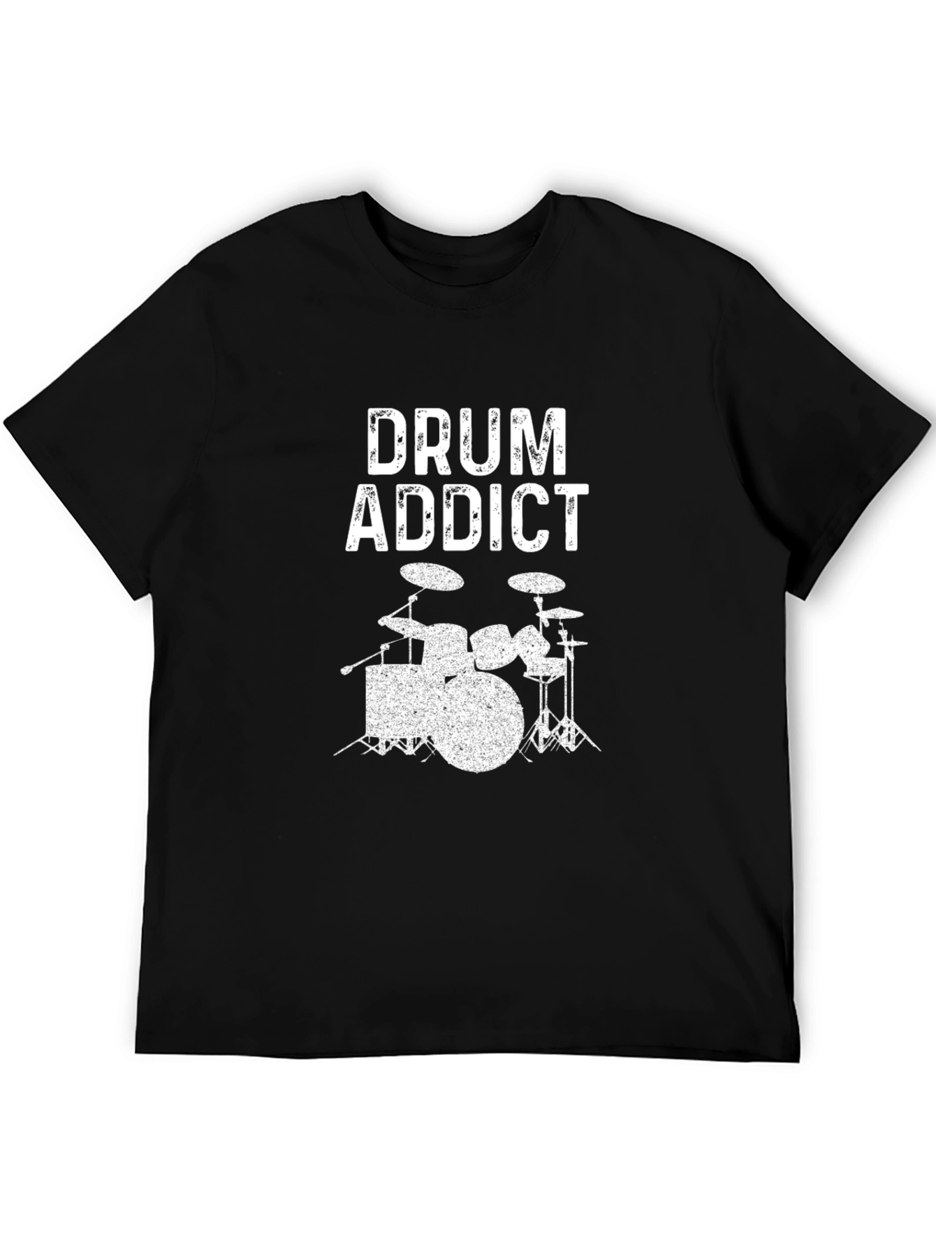 Drum Addict Graphic T-Shirt - Music Lover Tee