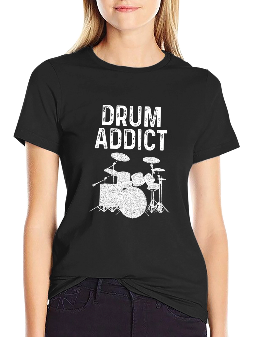 Drum Addict Graphic T-Shirt - Music Lover Tee