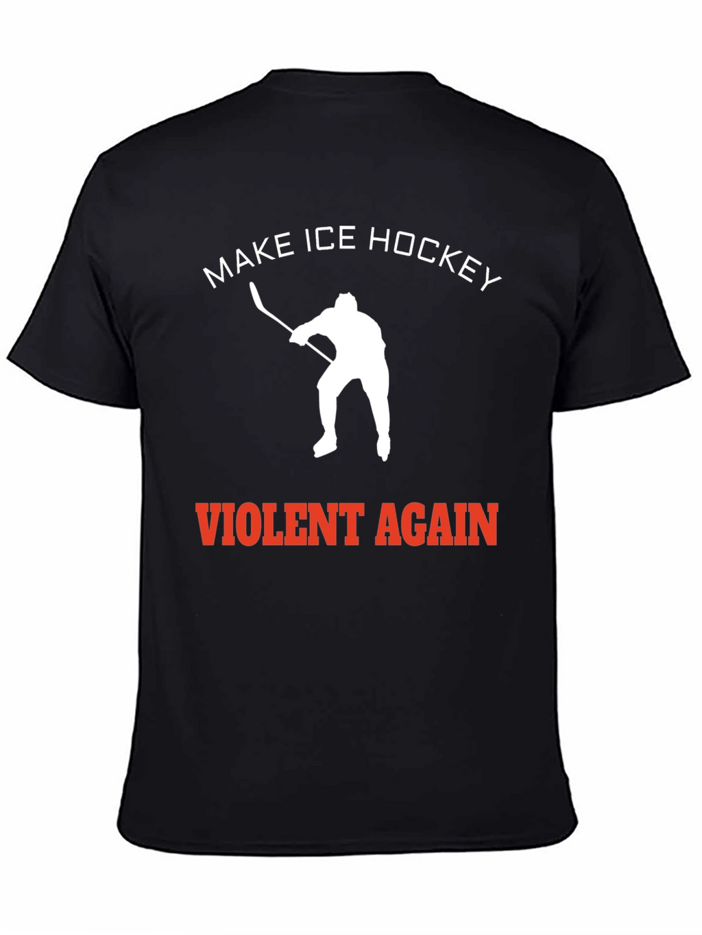 Make Ice Hockey Violent Again Black Tee