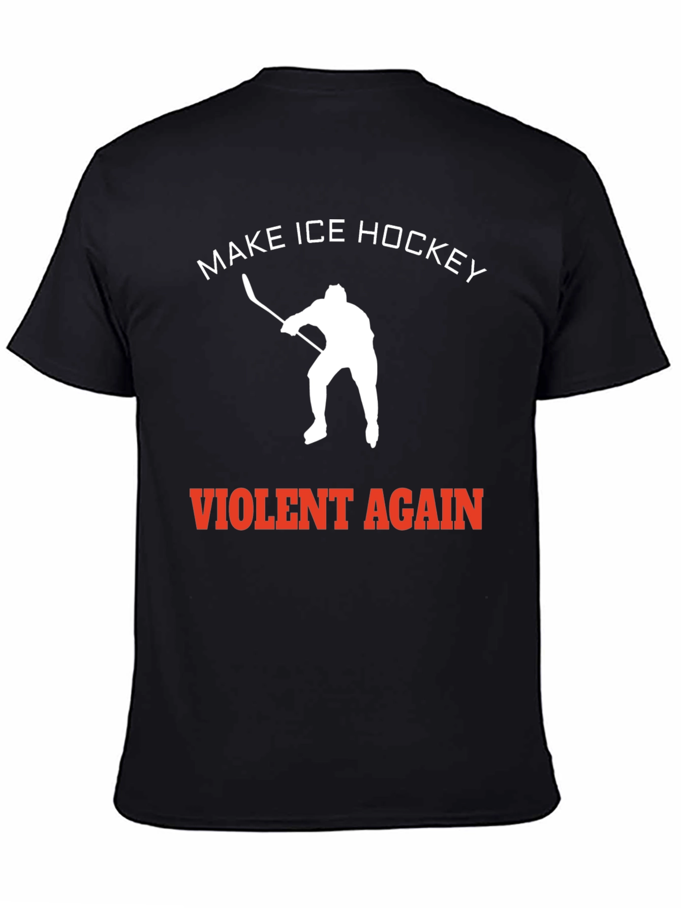 Make Ice Hockey Violent Again Black Tee