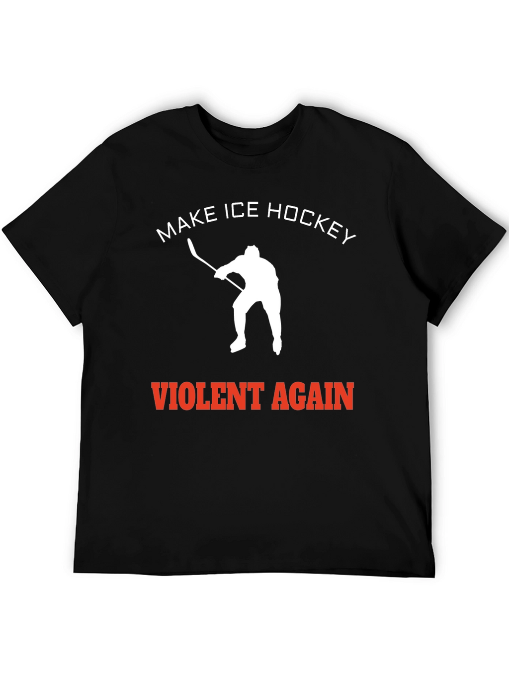 Make Ice Hockey Violent Again Black Tee