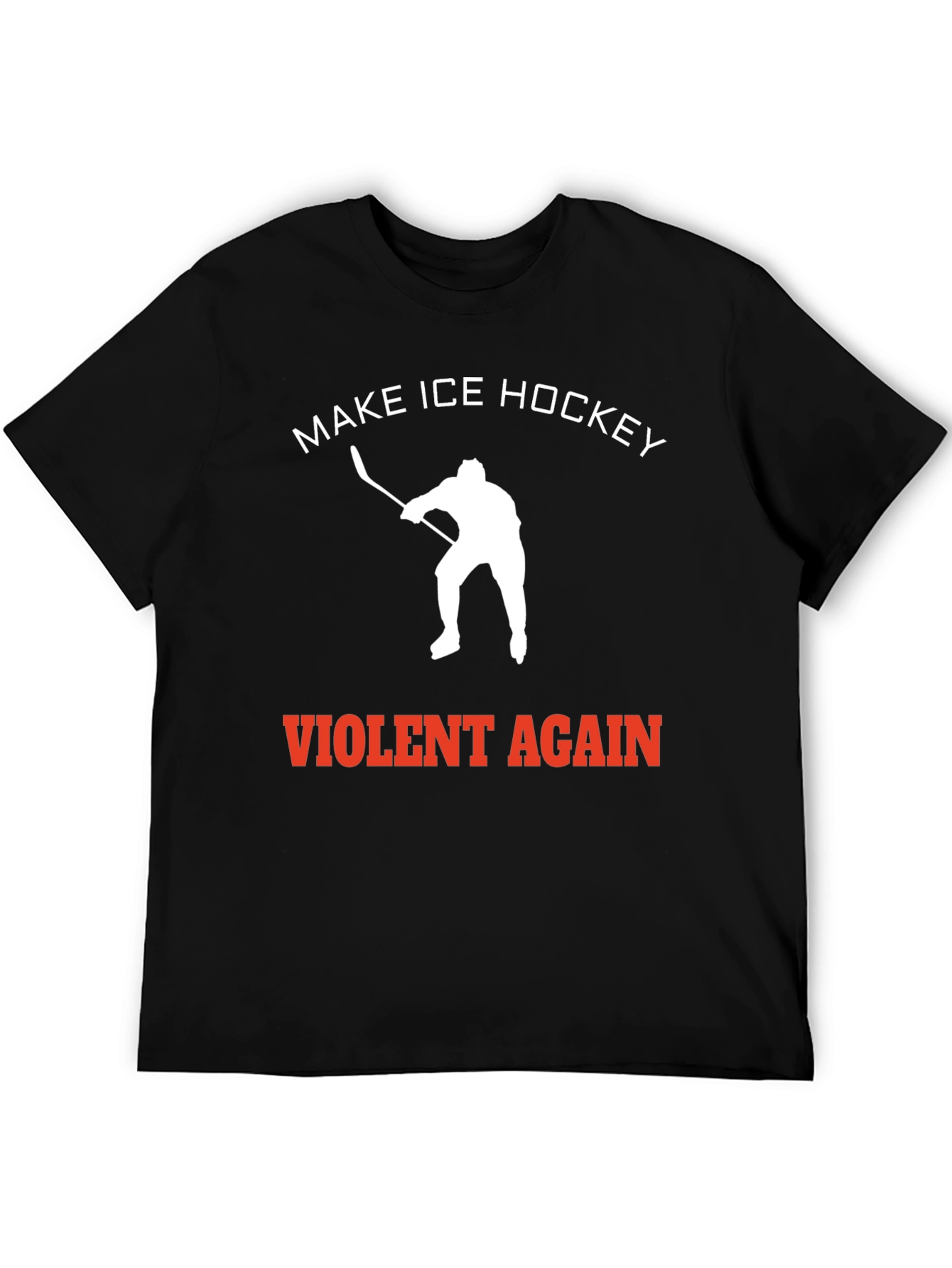 Make Ice Hockey Violent Again Black Tee