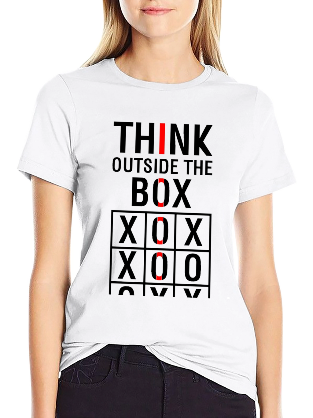 Think Outside the Box Novelty Graphic Tee