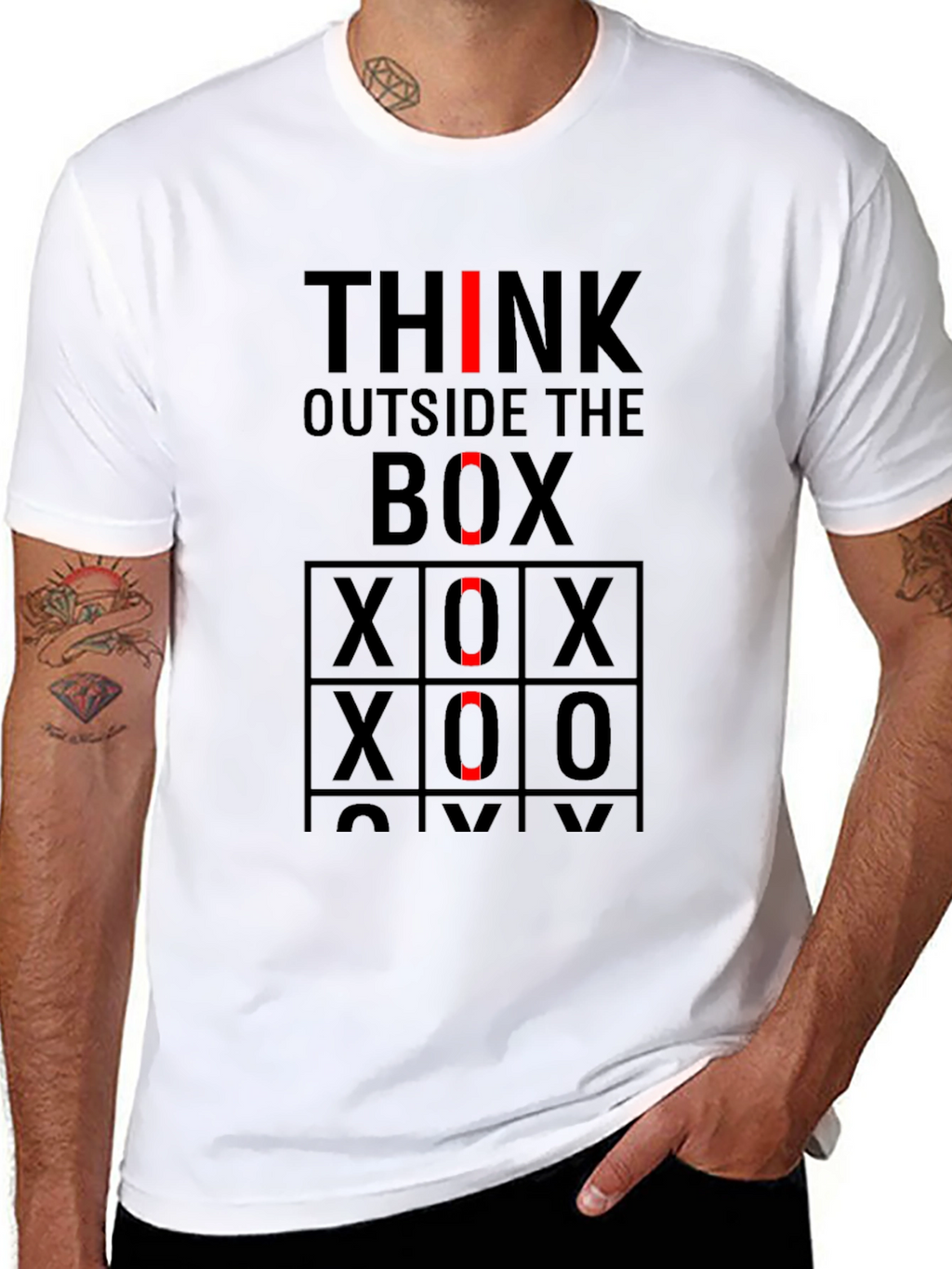 Think Outside the Box Novelty Graphic Tee