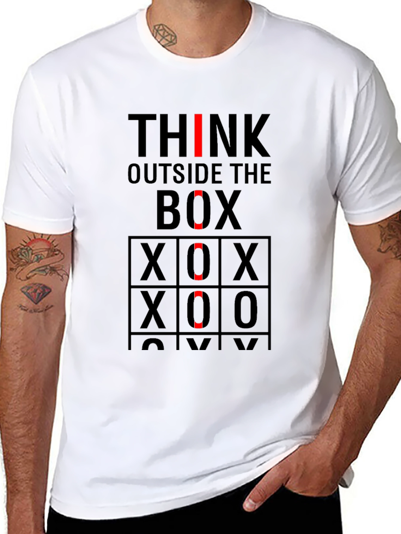 Think Outside the Box Novelty Graphic Tee