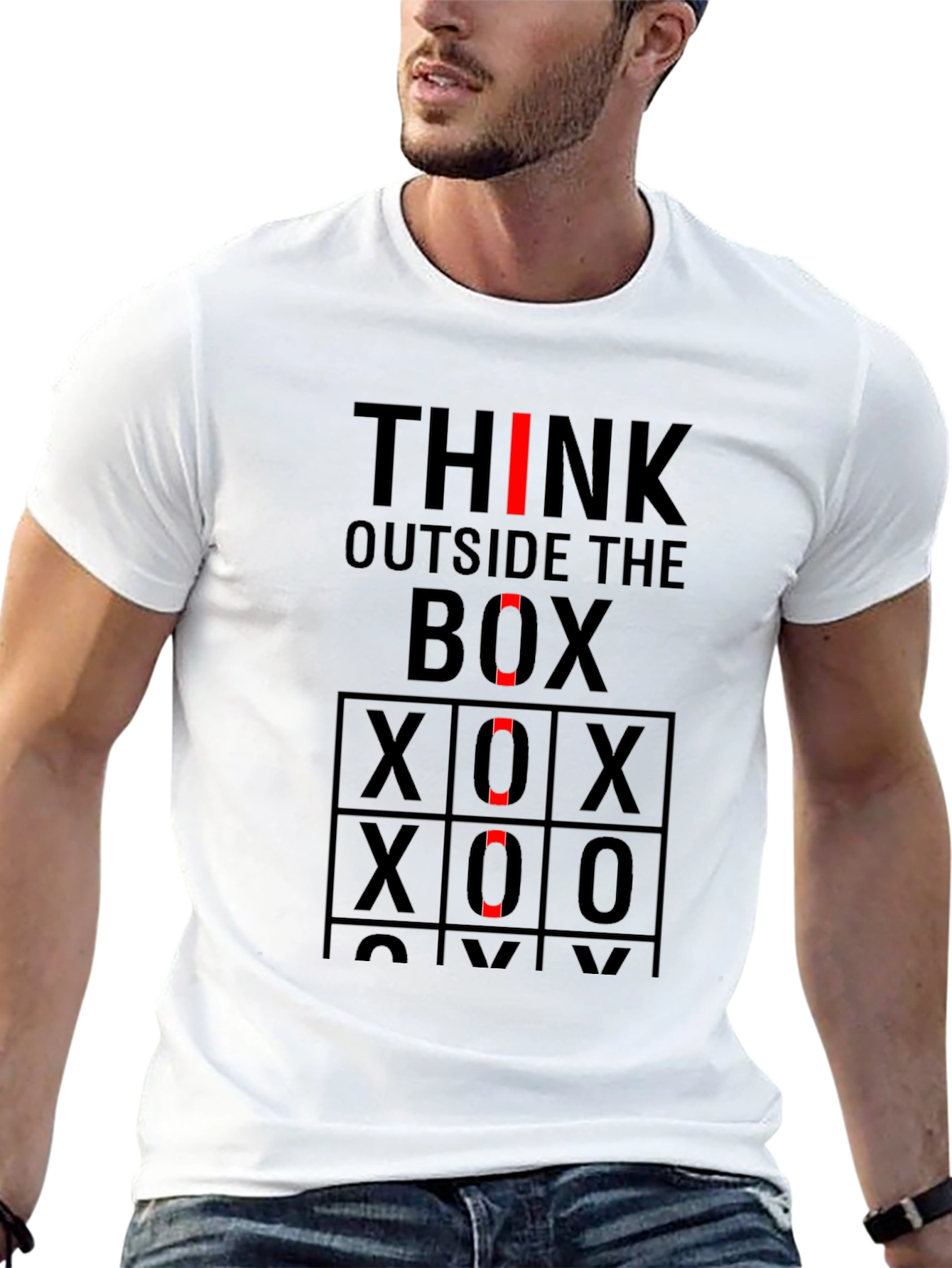 Think Outside the Box Novelty Graphic Tee