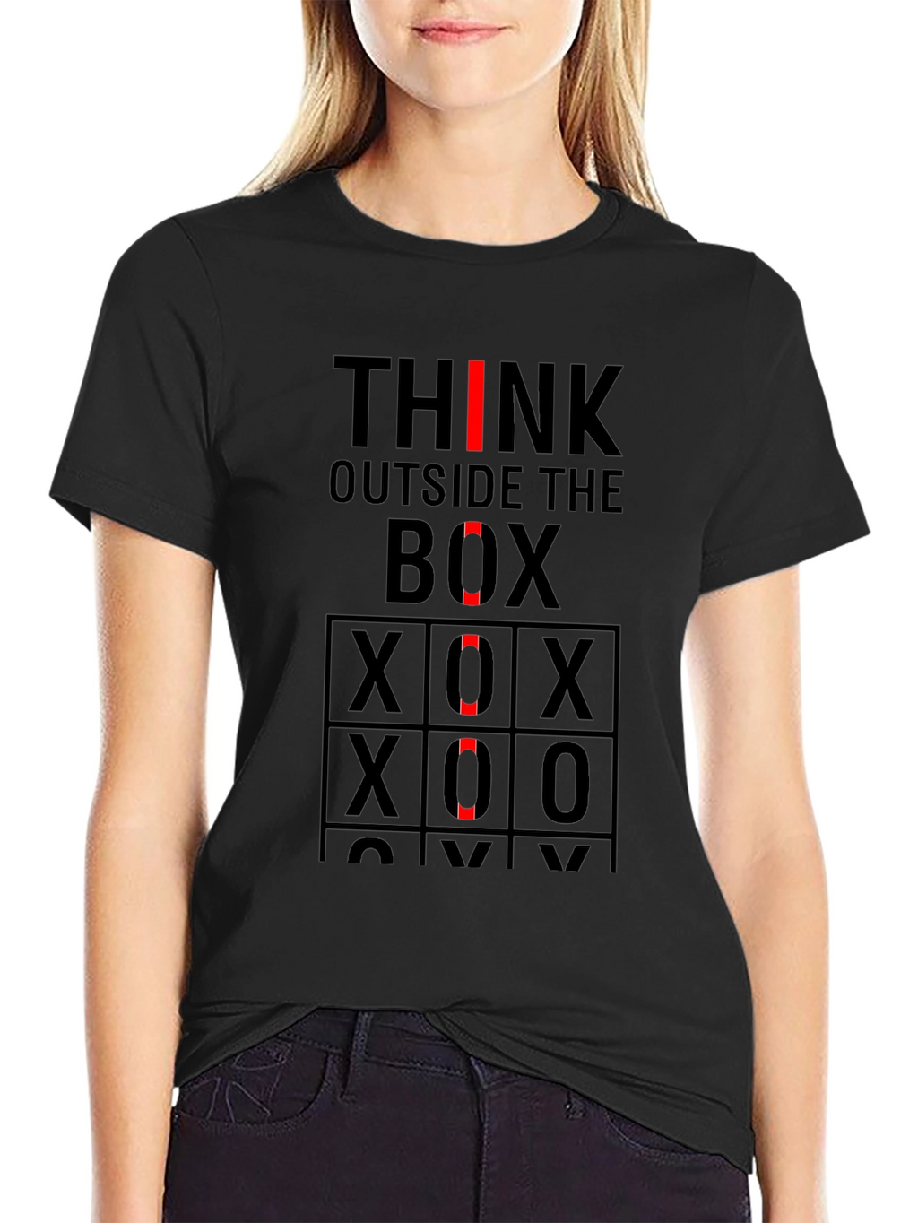 Think Outside the Box Novelty Graphic Tee