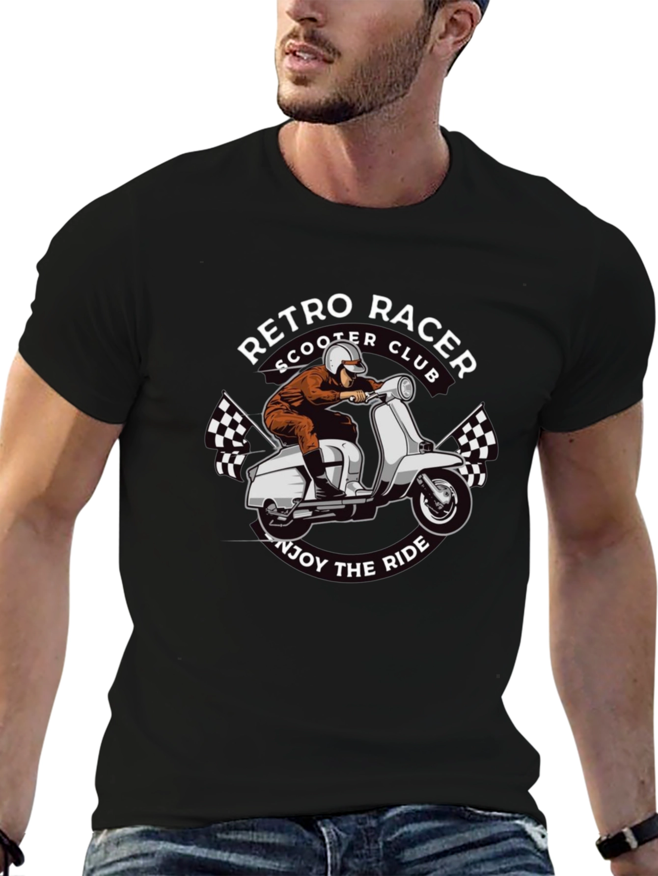 Retro Racer Scooter Club T-Shirt