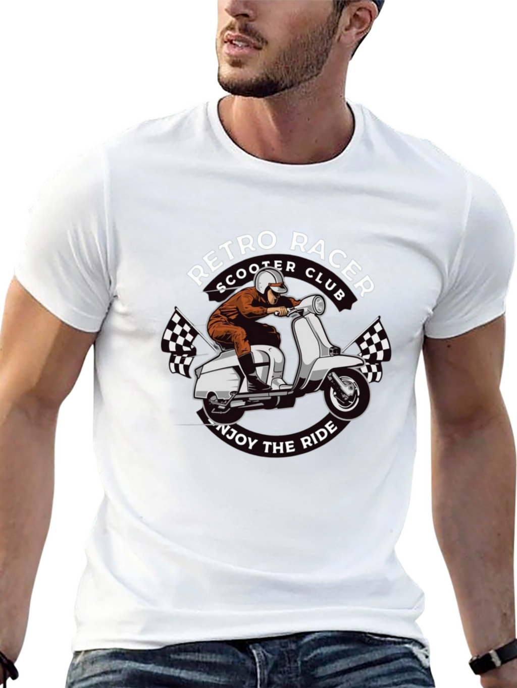Retro Racer Scooter Club T-Shirt