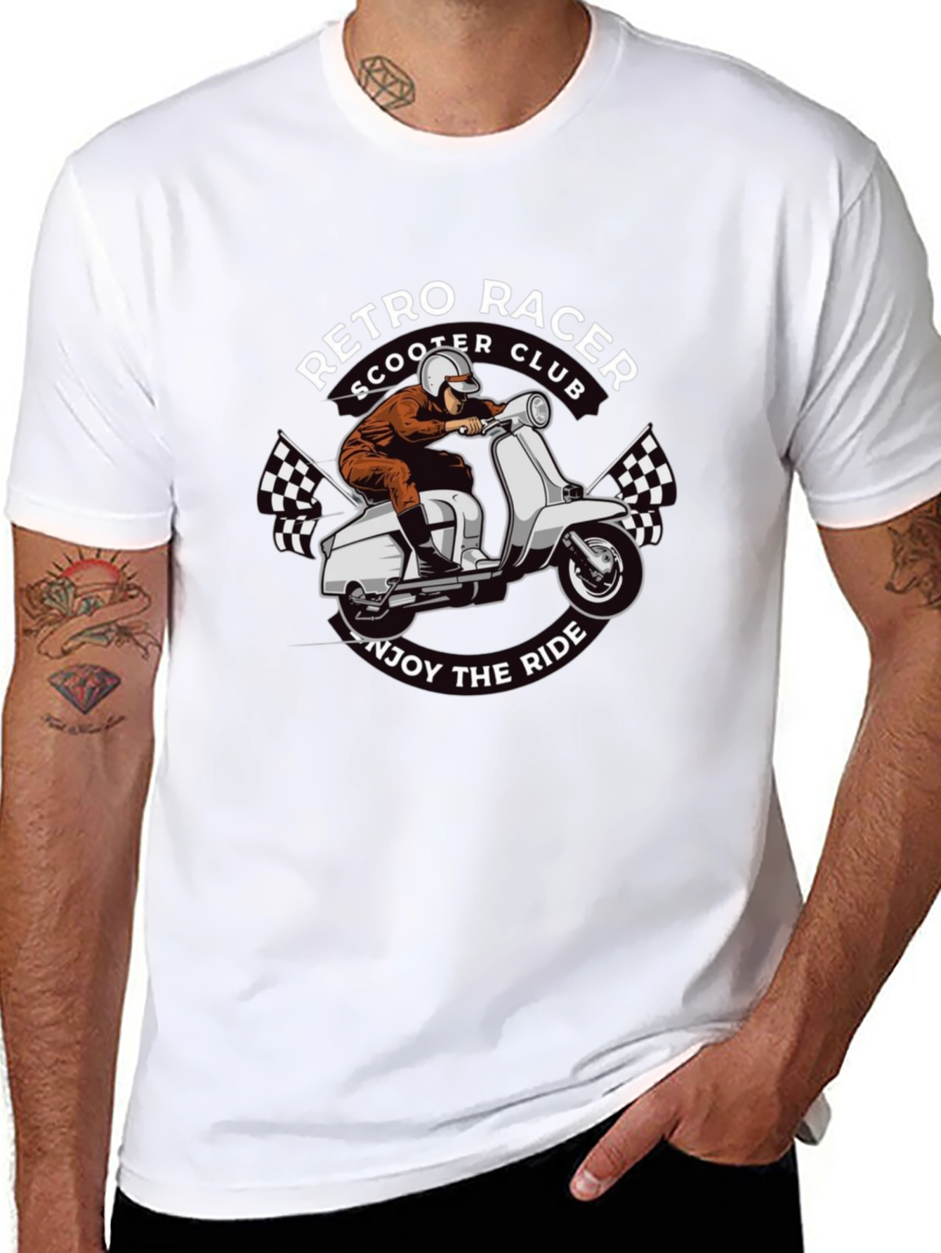 Retro Racer Scooter Club T-Shirt