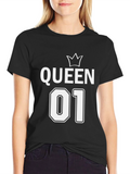 Queen 01 Black Graphic T-Shirt