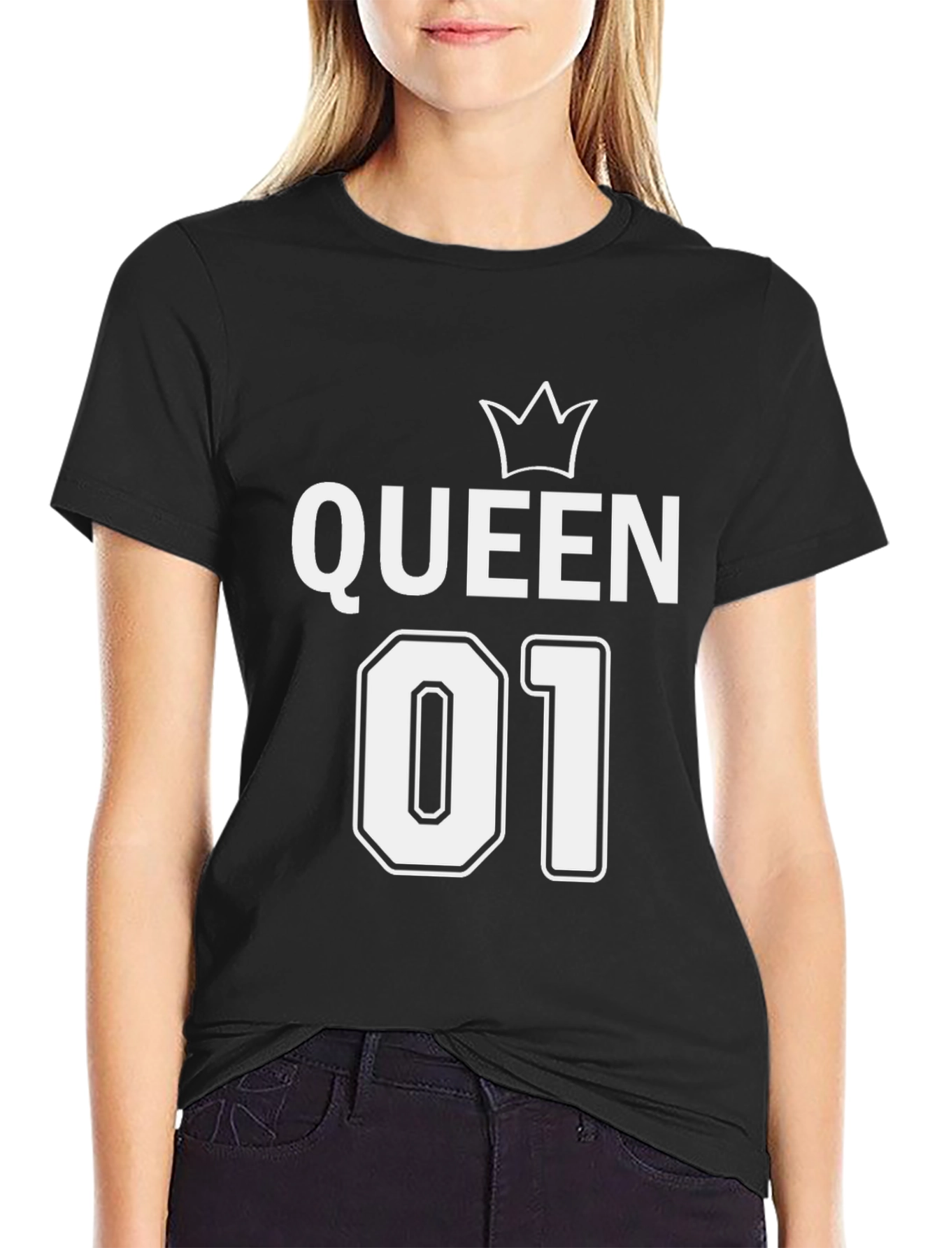 Queen 01 Black Graphic T-Shirt
