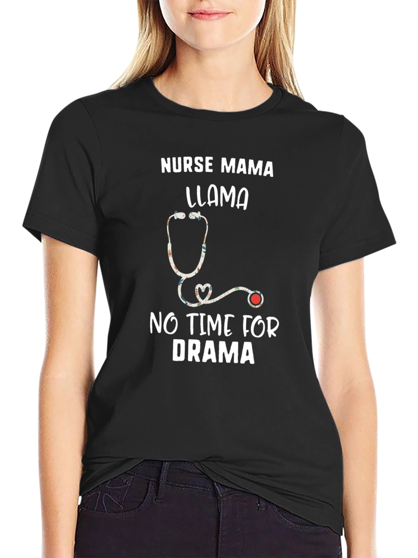 Nurse Mama Llama Graphic Tee