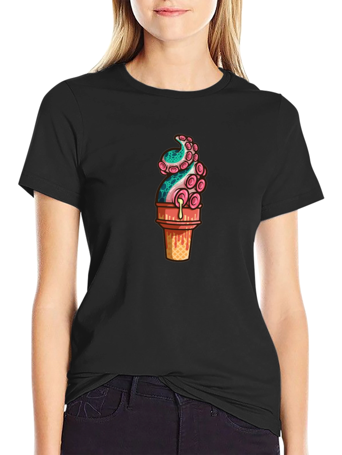 Octopus Ice Cream Graphic Tee