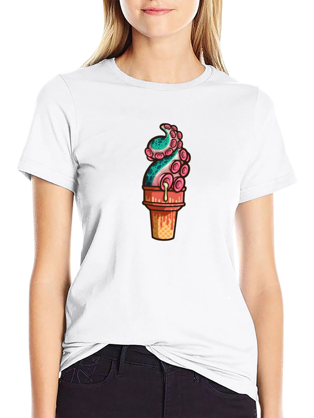 Octopus Ice Cream Graphic Tee