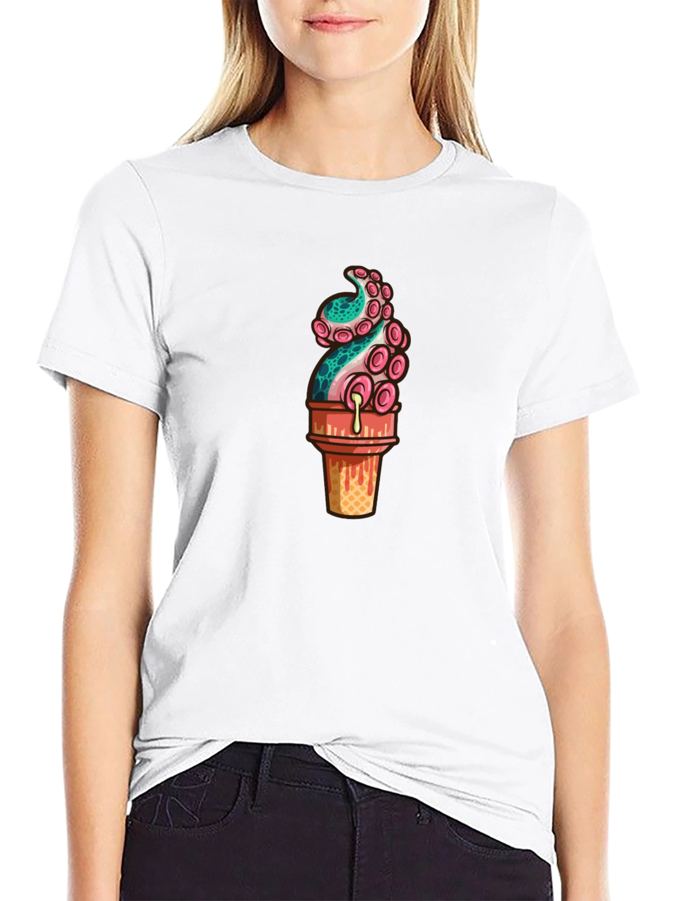 Octopus Ice Cream Graphic Tee