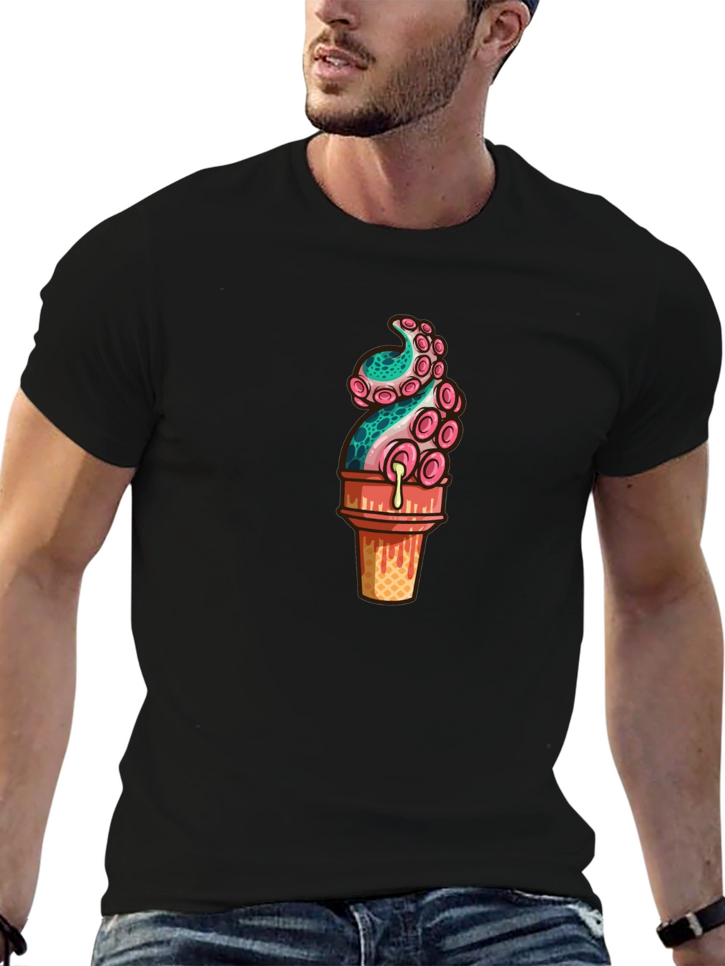 Octopus Ice Cream Graphic Tee