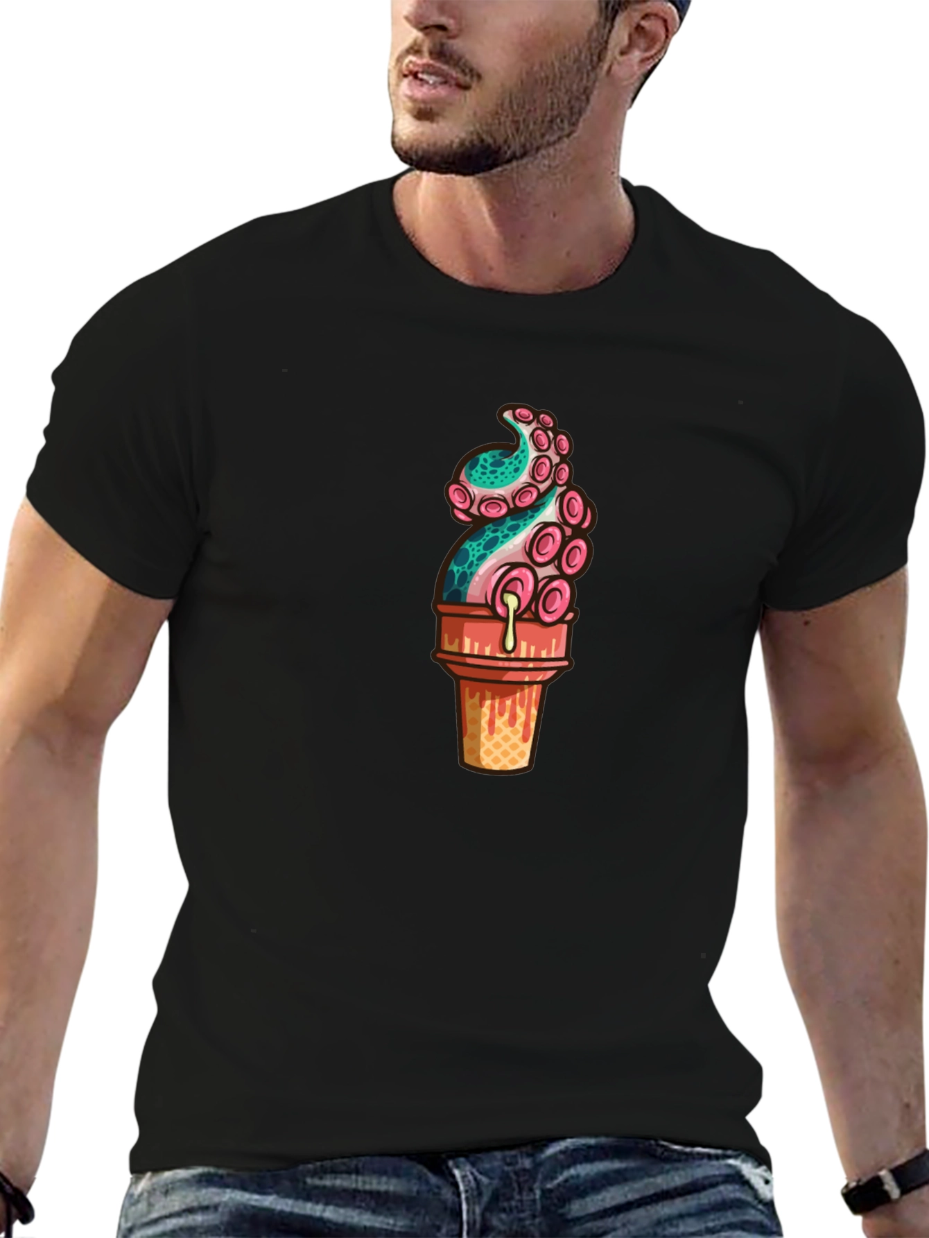 Octopus Ice Cream Graphic Tee