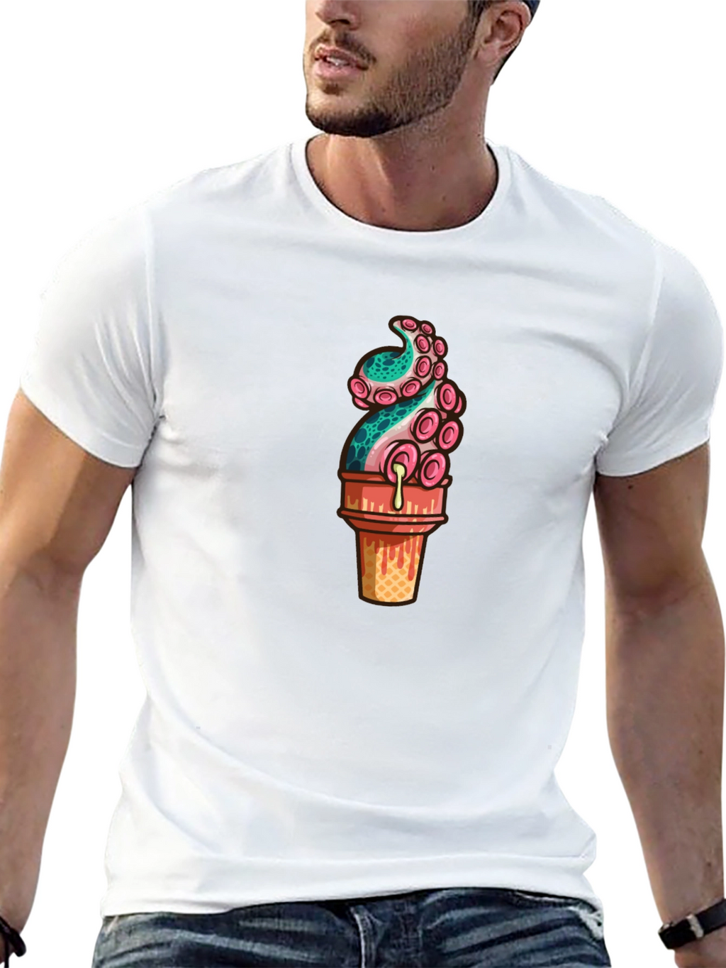 Octopus Ice Cream Graphic Tee