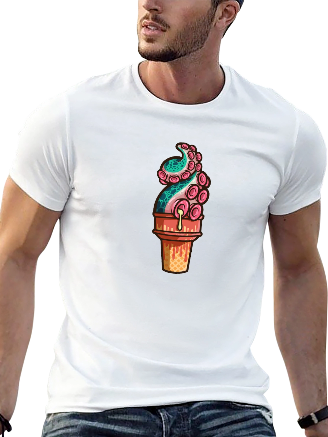 Octopus Ice Cream Graphic Tee