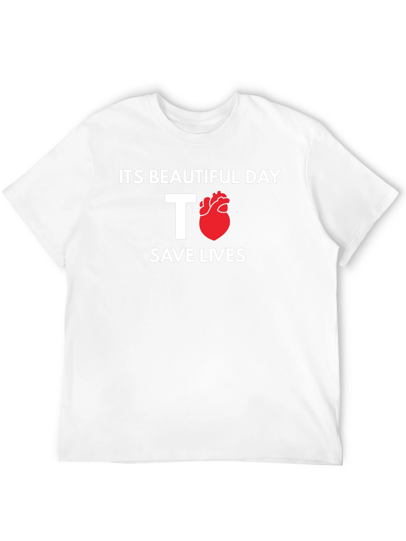 Save Lives T-Shirt - Heart Design